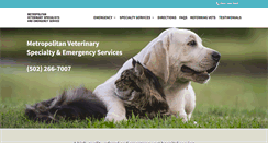 Desktop Screenshot of metrovetlouisville.com